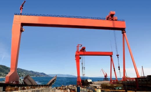 box type double girder shipbuilding gantry crane